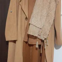 مانتو و شلوار سویت پاییزه همراه شال