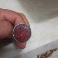 انگشتر عقیق خط معاوضه با پرنده یا انگشتر