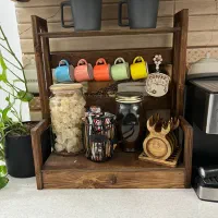 استند کافی بار چوبی