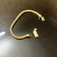 دستبند و پلاک شمش طلا