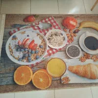 فرش آشپزخونه طرح صبحانه
