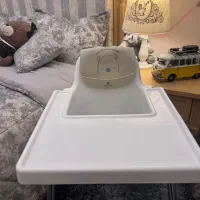 صندلی غذا طرح ایکیا و پیشبند کیکابو|تخت و صندلی بچه|تهران, تختی|دیوار