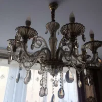 لوستر پر نور ۸ شاخه|لوستر و چراغ آویز|تبریز, |دیوار