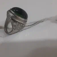 انگشترنقره یشم سبز