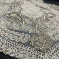 رومیزی جواهردوزی دست دوز