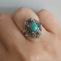 انگشتر نقره فیروزه نیشابور