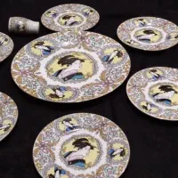خیار خوری هشت پارچه آنتیک|ظروف سرو و پذیرایی|تهران, صاحبقرانیه|دیوار