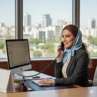 استخدام منشی خانم