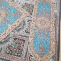 ترمه ۵تیکه آسترکشی ودور قیطان دوزی شده زری دار