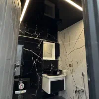 سقف کاذب آینه ای مشکی و سفید مناسب سرویس و استخر