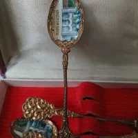 قاشق آنتیک روسی مینا کاری قدیمی