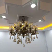 لوستر برنز ۸ شاخه ۱۶ شعله دو عدد