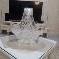 سبد دسته دار کریستال خورشیدیی بوهیما کارچک