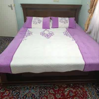 تخت دو نفره جک دار همراه تشک|تخت و سرویس خواب|قزوین, |دیوار