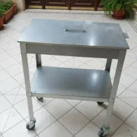 منقل ایستاده چرخدار متحرک کبابی