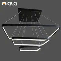 لوستر/مدرن ریموت دار مدل مربع کد L5006 برند نیالا