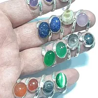 انگشتر نقره زنانه عقیق فیروزه آمیتیست حدید لاجورد