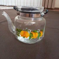 کتری شیشه ای سالم و بدون هیچ ایرادی