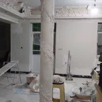 گچ کاری قاب بندی دیوار ،گچبری پیشساخته ،باز سازی|خدمات پیشه و مهارت|قزوین, |دیوار