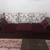 مبل ۷ نفره سالم با نهارخوری ۴ نفره چوب