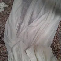 پرده حریر ۶متری پلیسه برای پنجره ۲ متری