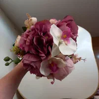 دسته گل عقد و عروسی|گل مصنوعی|بومهن, |دیوار