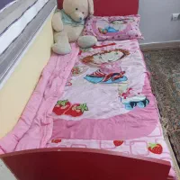 تخت میز کتابخانه و بوفه چوبی در حد نو|تخت و سرویس خواب|گرگان, |دیوار