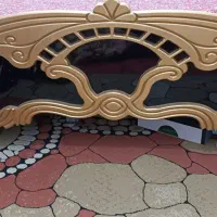 تخت دونفره باوسایل فقط دو بار استفاده شده در حد نو|تخت و سرویس خواب|مبارکه, |دیوار