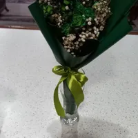 باکس گل جاویدان با گل های شمعی و دسته گل|صنایع دستی و سایر لوازم تزئینی|کرج, عظیمیه|دیوار