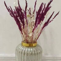 گلدان شیشه ای شیاردار