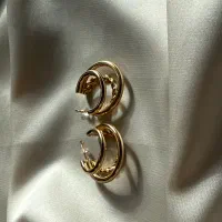 گوشواره استیل رنگ ثابت