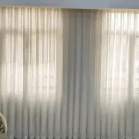 پرده ی پذیرایی شاین ترک رنگ نباتی