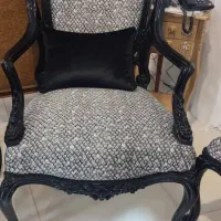 مبلمان 9نفره کلاسیک چوب راش پارچه ترک|مبلمان خانگی و میز عسلی|داراب, |دیوار