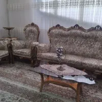 مبل ۹ نفره کاملا سالم جنس چوب راش خیلی محکم|مبلمان خانگی و میز عسلی|میانه, |دیوار
