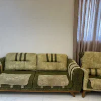 مبل تخت خواب شو دونفره+مبل تک نفره