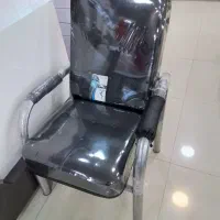 صندلی اداری  نیلپر شرکتی چرم دوزی رنگ مشکی
