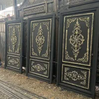 درب اهنی  طرح چوب ترموود کد۶۵۶(پخش)|مصالح و تجهیزات ساختمان|چابکسر, |دیوار