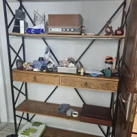 کتابخونه چوبی دست ساز مدرن