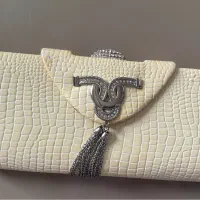 کیف مجلسی کرم رنگ بسیار شیک