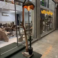 آباژور چوبی روستیک چوب طبیعی ایستاده و رومیزی