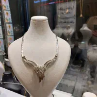 گردنی طلا بدون اجرت برلیان فقط با ۳ درصد