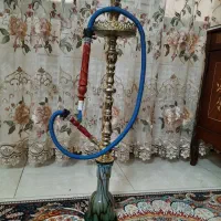 قلیان تنه برنجی در حد نو معاوضه با هیچی ندارم