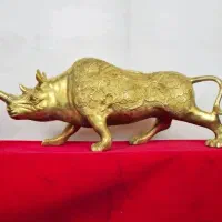 مجسمه برنز کرگدن برنزی
