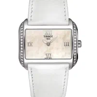 ساعت اورجینال تیسوت با برلیان و صفحه صدف طبیعی