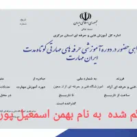 مدارک گم شده به نام بهمن اسمعیل پور لاین