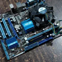 مادربرد ASUS DDR3 سوکت 775 + CPU E5200 فن اورجینال|قطعات و لوازم جانبی رایانه|بابل, |دیوار