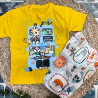 لباس آستین کوتاه خونگی همراه آستین بلند