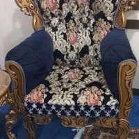 مبل ۹نفره  با جلو مبلی بسیار شیک وتمیز نیمه سلطنتی|مبلمان خانگی و میز عسلی|نسیم‌شهر, |دیوار