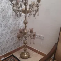 آباژور تمام برنز سنگین وزن دو طبقه|لوستر و چراغ آویز|کرمانشاه, |دیوار
