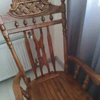 صندلی کمانی چوبی